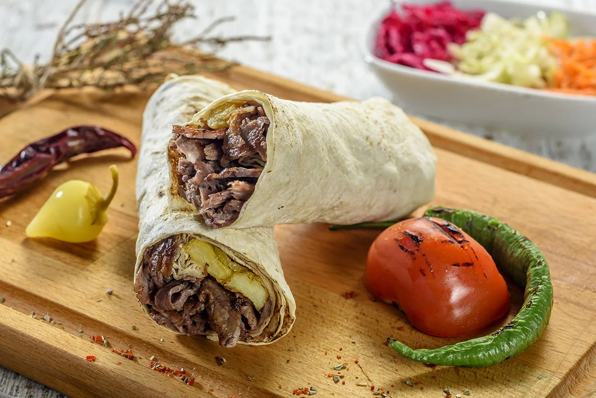 Çift Lavaş Et Döner Dürüm